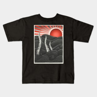 Japanese Red Sun Sea T-Shirt Kids T-Shirt